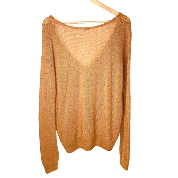 Free People‎ Revolve Gossamer alpaca wool oversized sweater terracotta S GUC - Picture 3 of 12